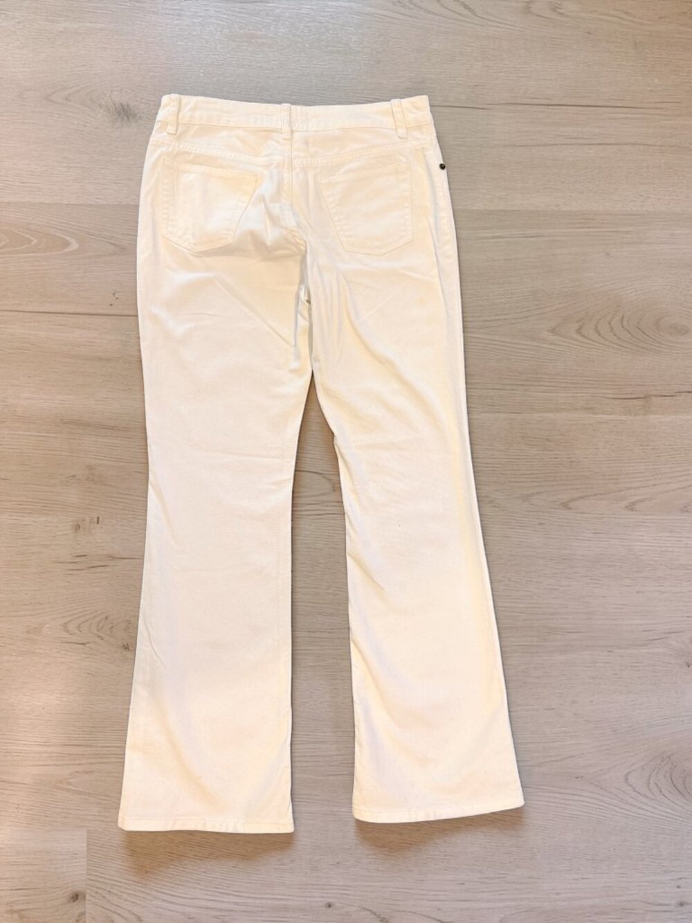 Banana Republic White Jeans Size 2 Boot Cut Leg Mid Rise - Picture 4 of 14